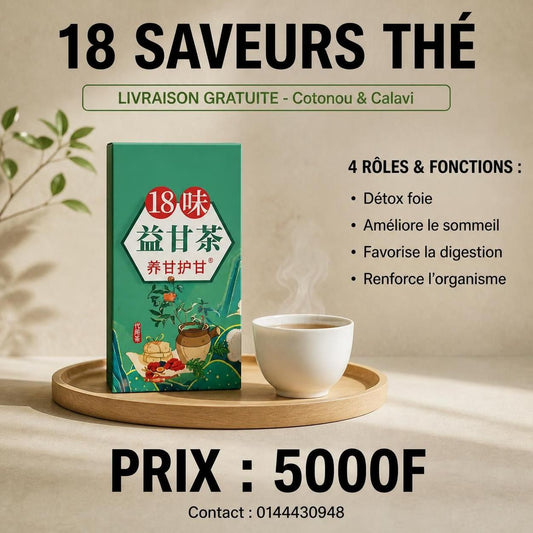 Thé Traditionnel aux 18 Plantes – Secret Ancestral Chinois